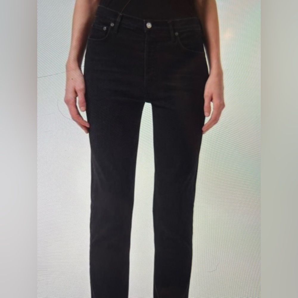 Agolde Dark Denim Jeans size 25 HIGH RISE SLIM button fly